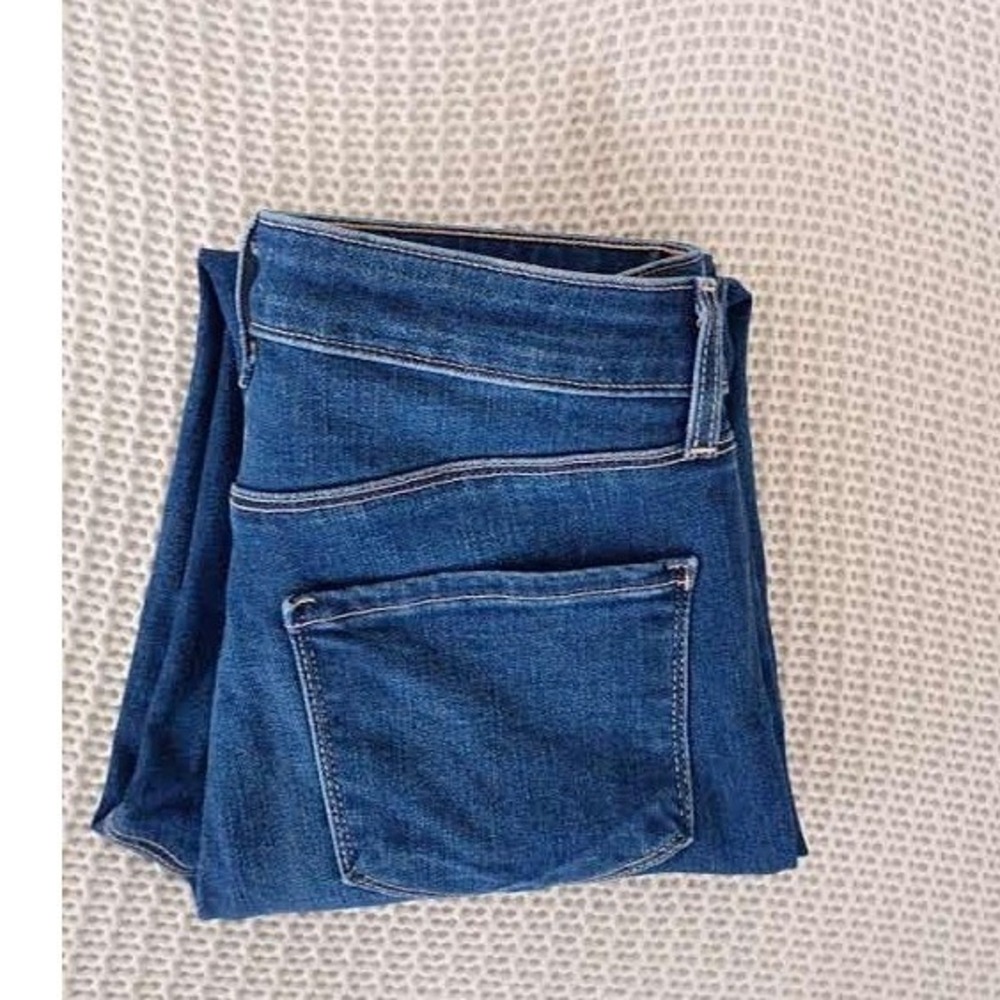 L'AGENCE NWOT Margot High Rise Skinny Jeans Byers Blue 25x26 Stretch Denim $265 - Picture 8 of 10